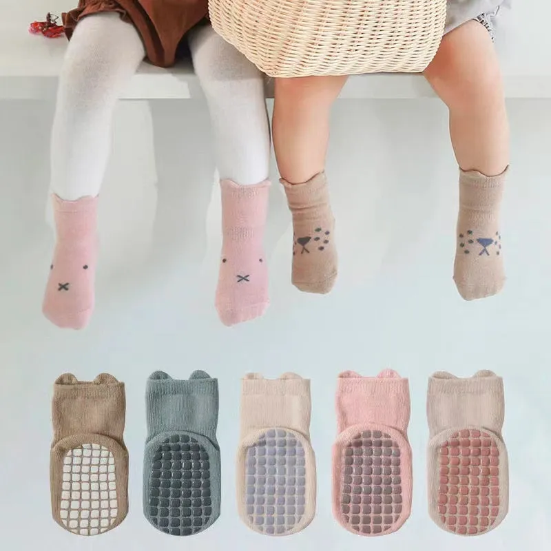 3 Pairs Socks/ Cute Cotton Toddler Socks For 0-3 Years