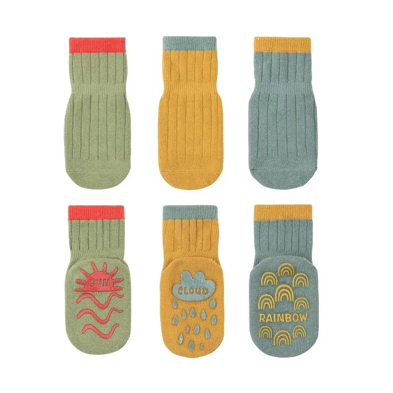 3 Pairs Socks/ Cute Cotton Toddler Socks For 0-3 Years