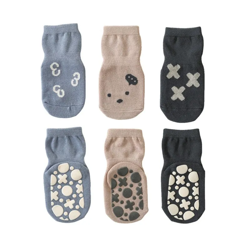 3 Pairs Socks/ Cute Cotton Toddler Socks For 0-3 Years