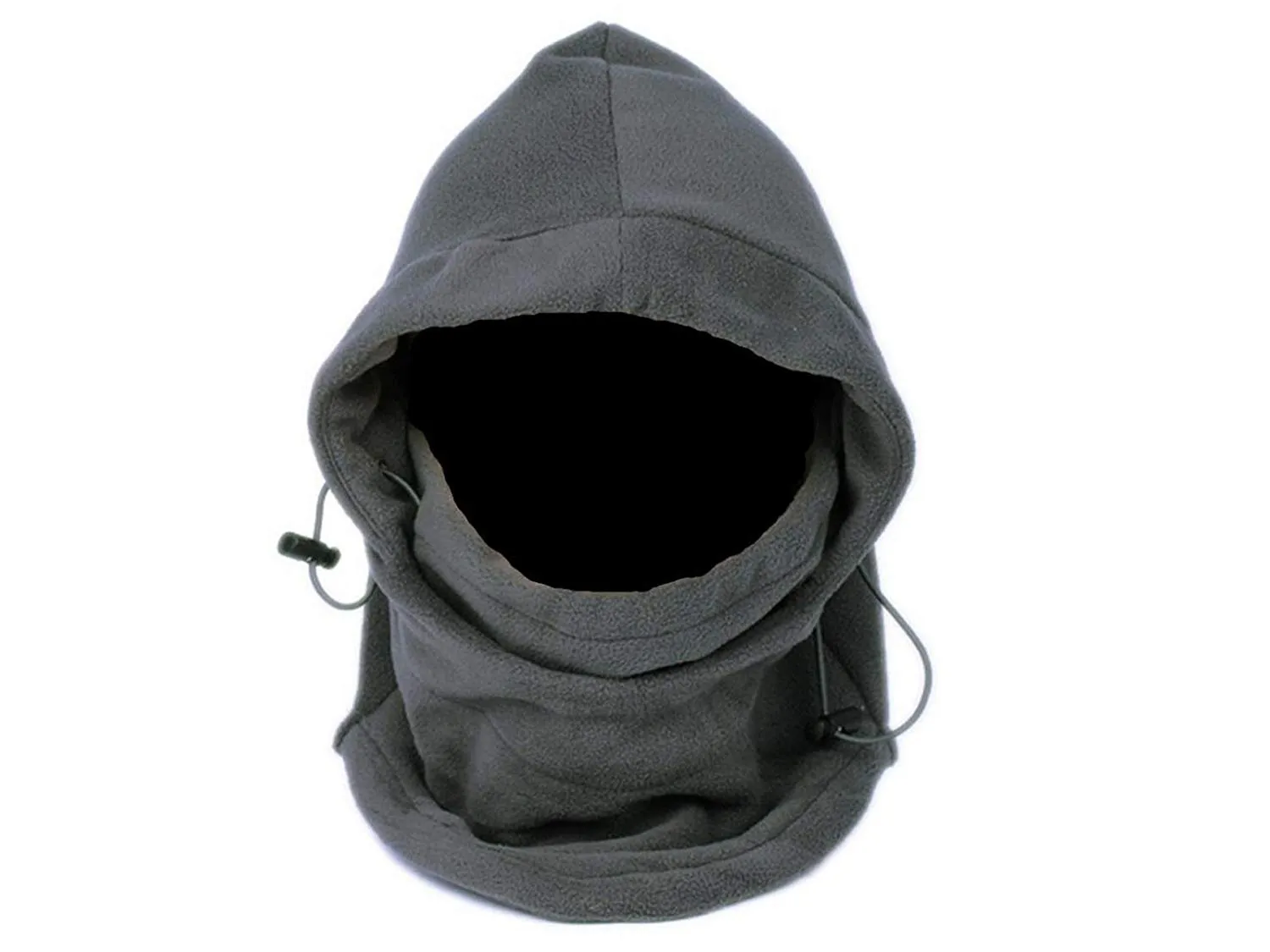 6-in-1 PolarEx EXTREME Fleece Hood in Charcoal - Multi-Function Design