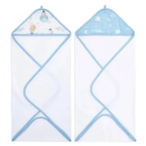 Aden Anais - 2Pk Hooded Baby Bath Towel, Space Explorers