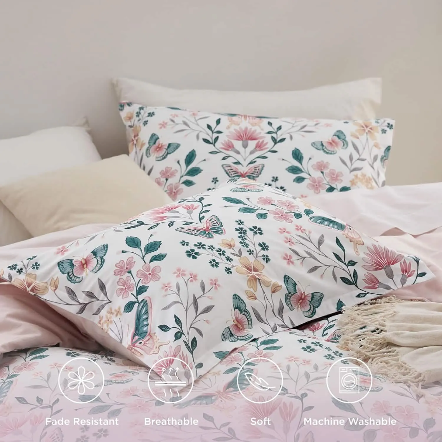 Bedsure Ultimate Comfort With Stylish Design Pink