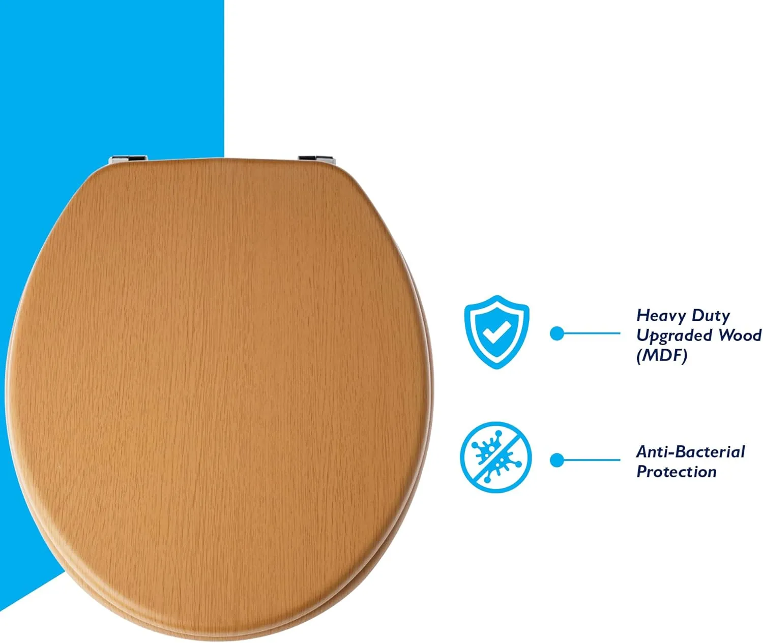 Blue Canyon Wooden Toilet Seat Beech