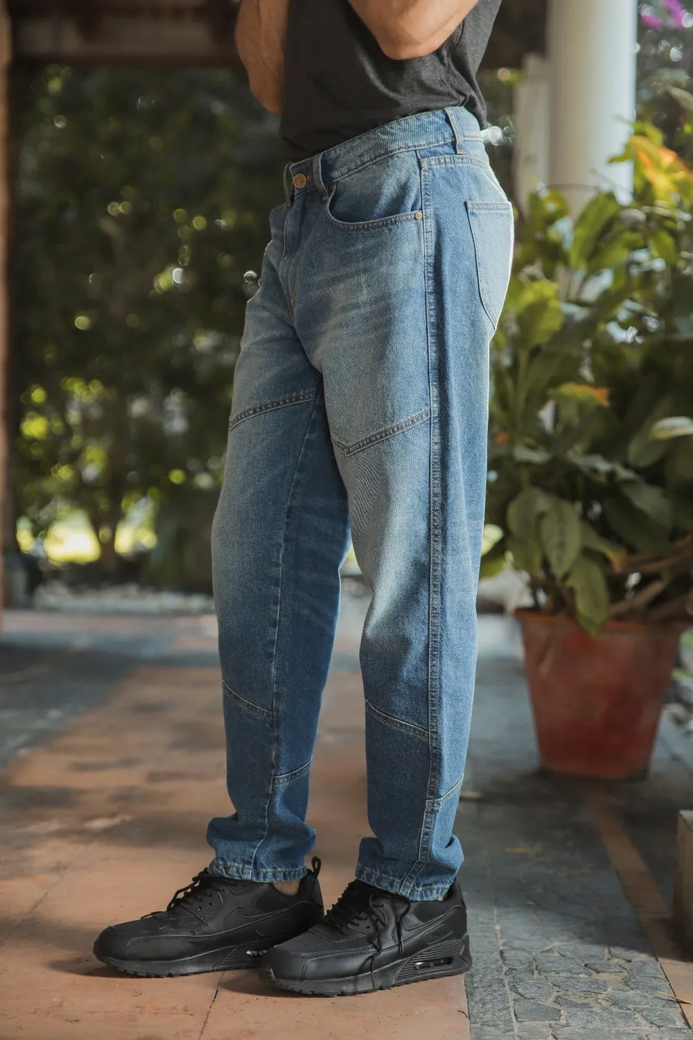 Blue Vertex Jeans-Him