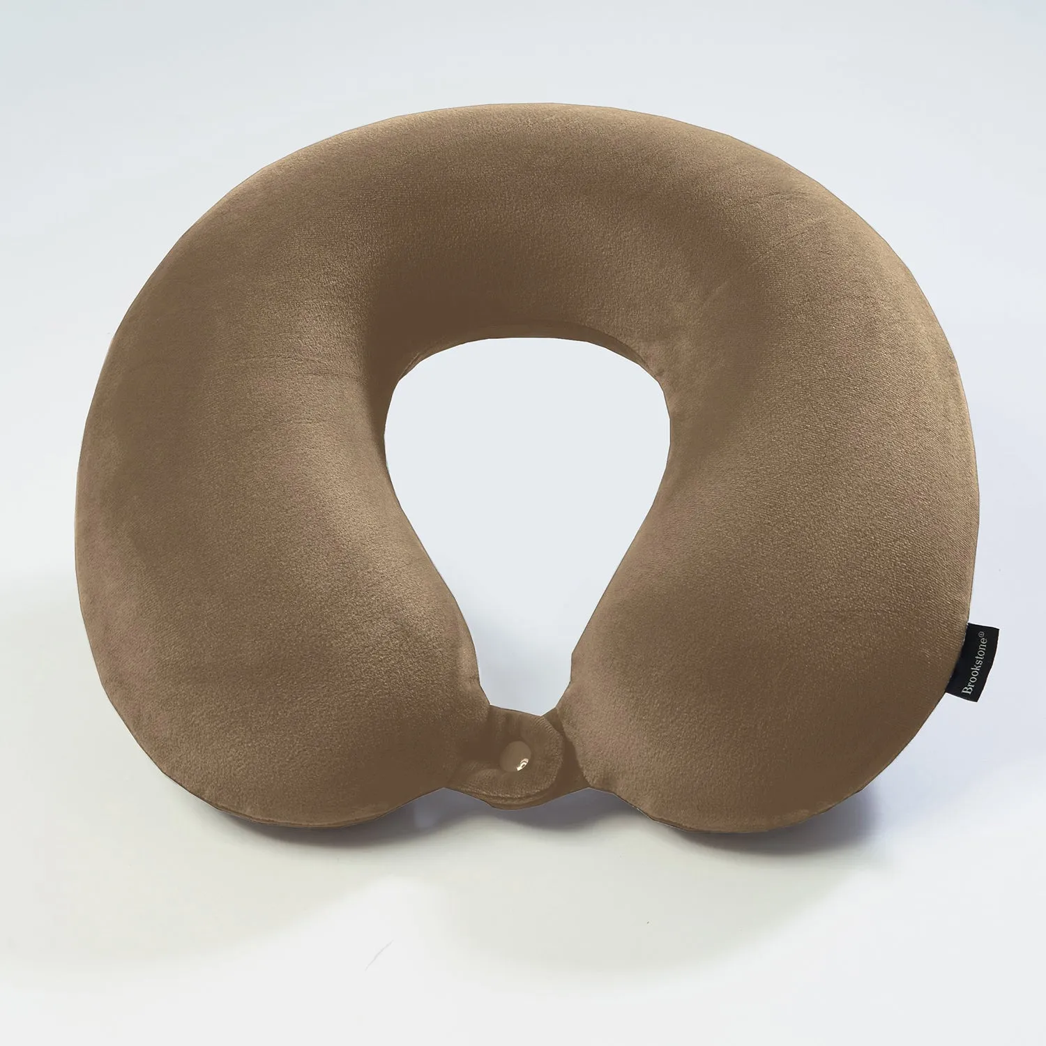 Brookstone Comfort Classic Memory Foam Travel Neck Pillow