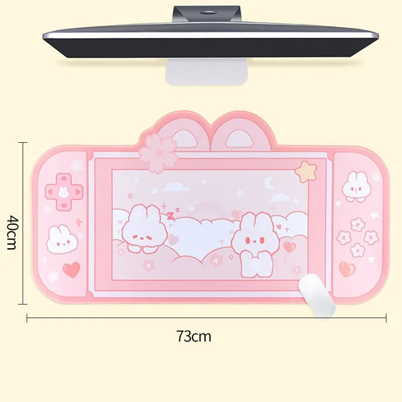 Cat and Bunny Desk Pads