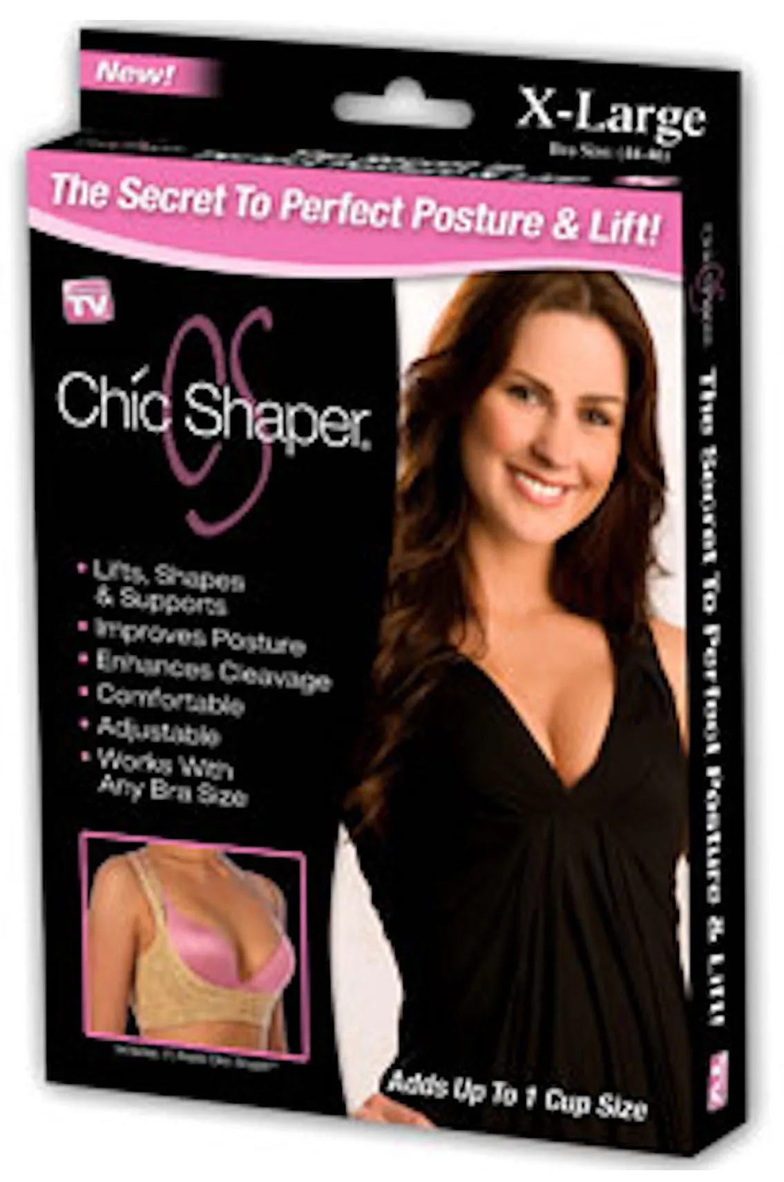 Chic Shaper Perfect Posture - White- Extra Large (Bust Size 44-46)