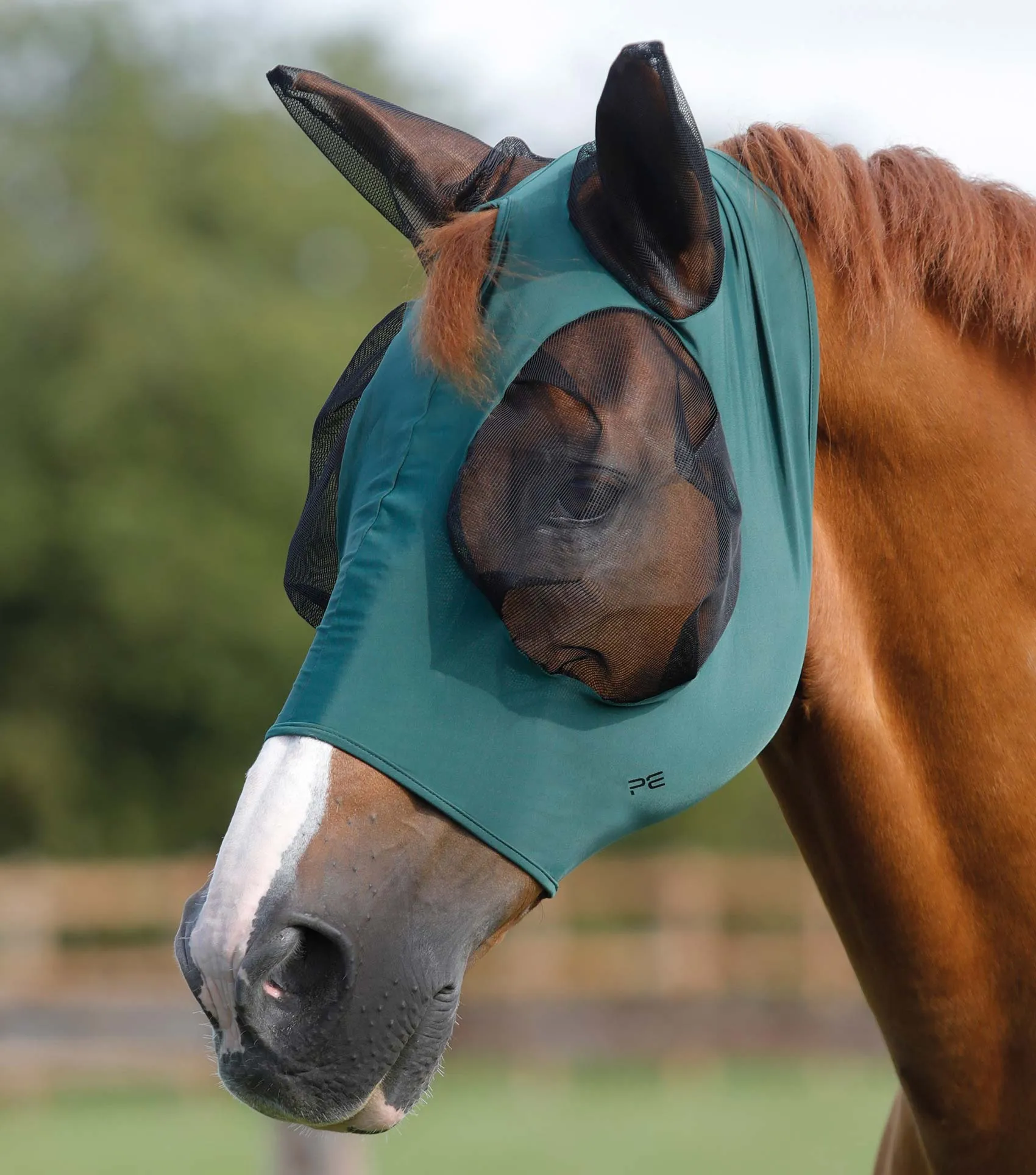 Comfort Tech Lycra Fly Mask Green