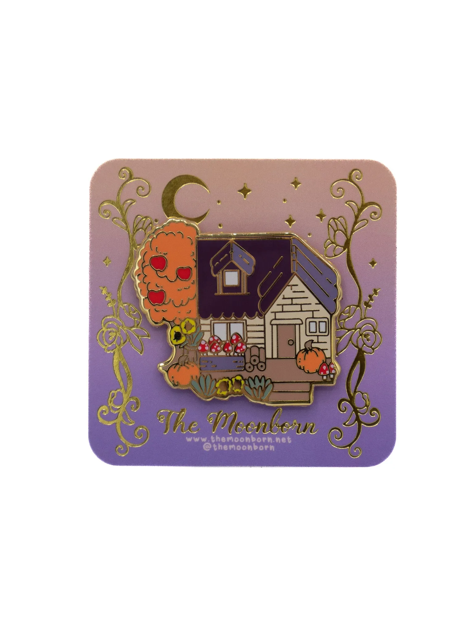 Cozy Cottage Enamel Pin