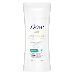 Dove Advanced Care Long Lasting Women's Antiperspirant Deodorant Stick, Unscented, 2.6 oz