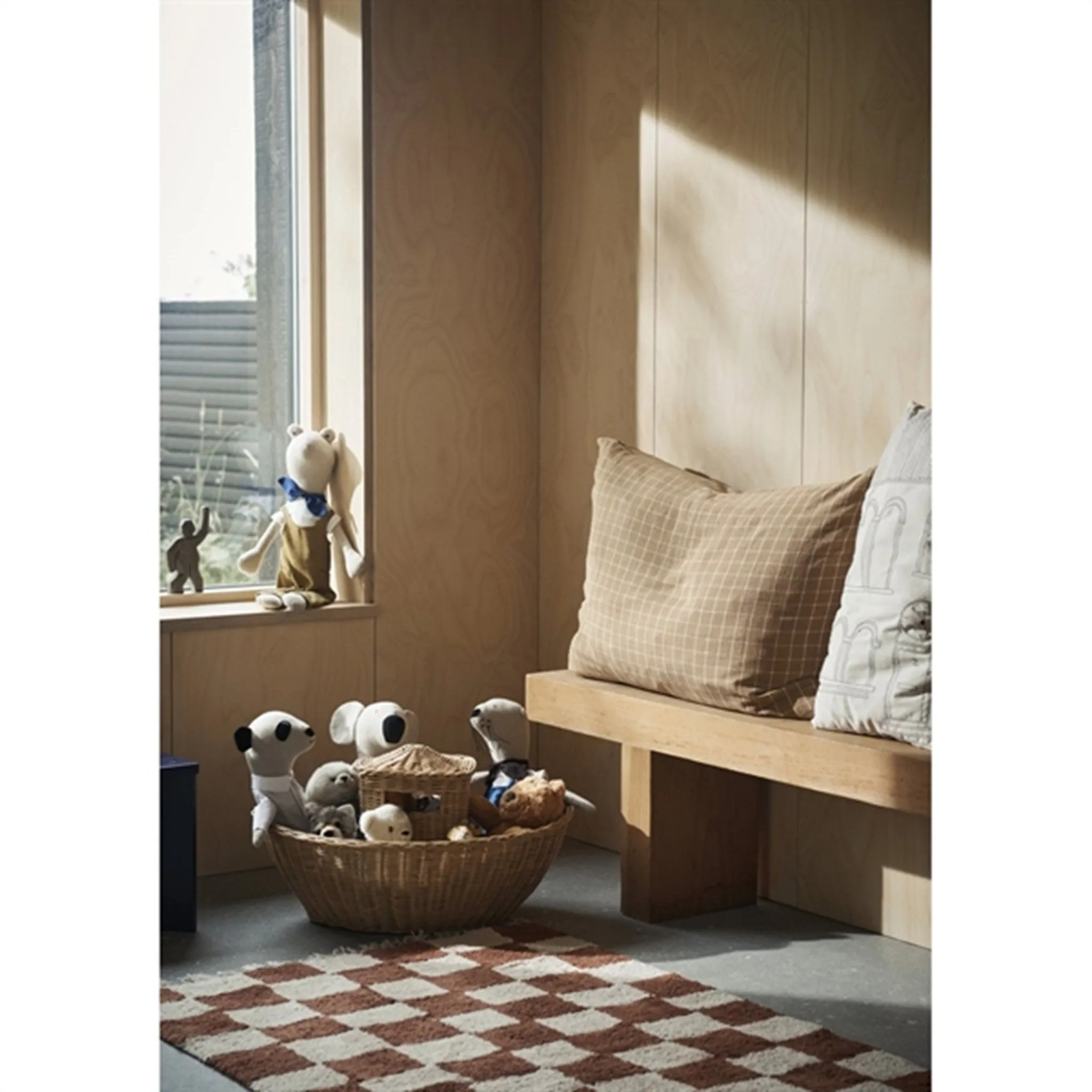 Ferm Living Mara Washable Rug Rust/Warm Sand