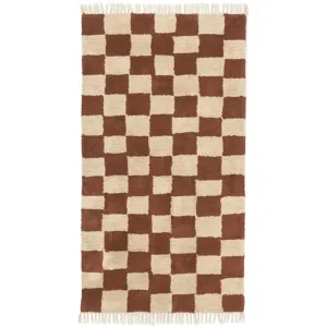 Ferm Living Mara Washable Rug Rust/Warm Sand