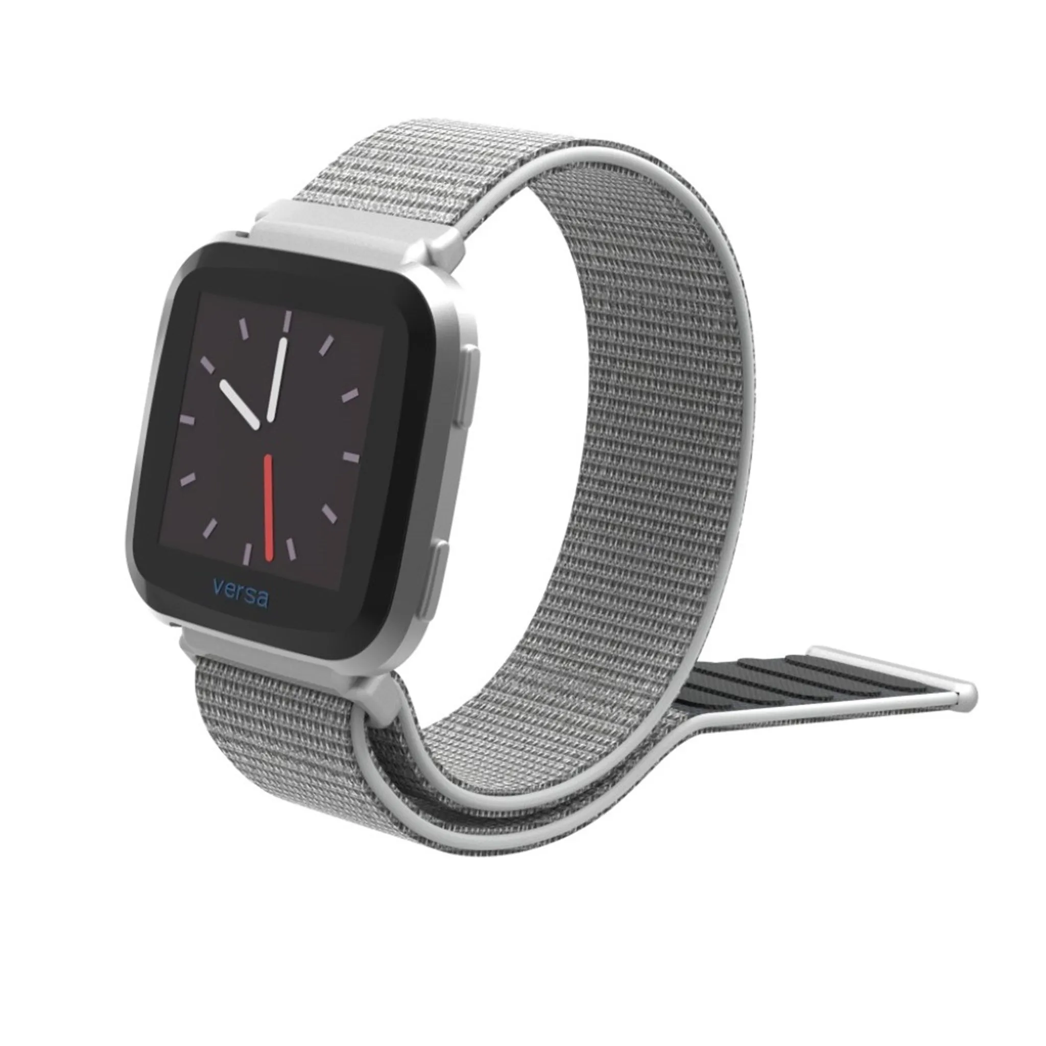 Fitbit Versa velcro closure flexible watchband - Silver