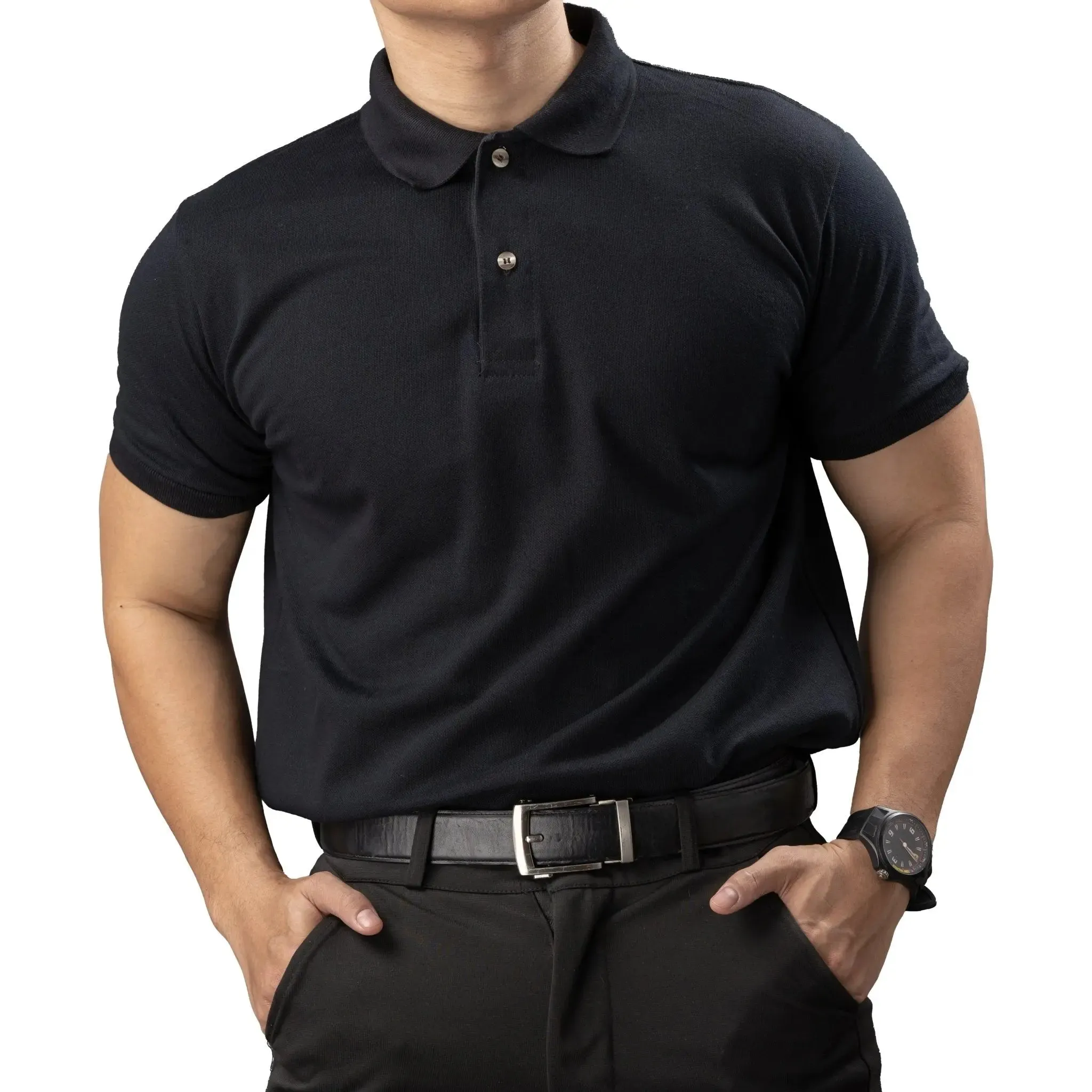 FLEXFIT Series Men's Polo - Black