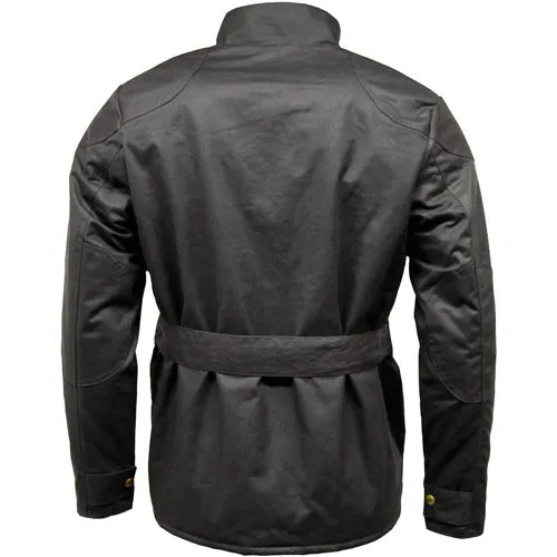 Game Speedway Quilted Wax Biker Jacket - Premium 12oz Antique Waxed Cotton | Durable & Stylish