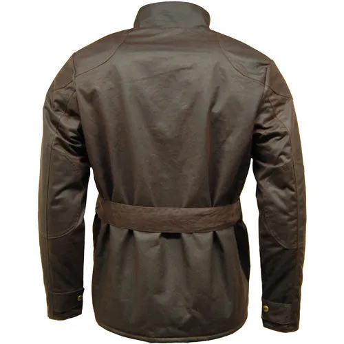 Game Speedway Quilted Wax Biker Jacket - Premium 12oz Antique Waxed Cotton | Durable & Stylish