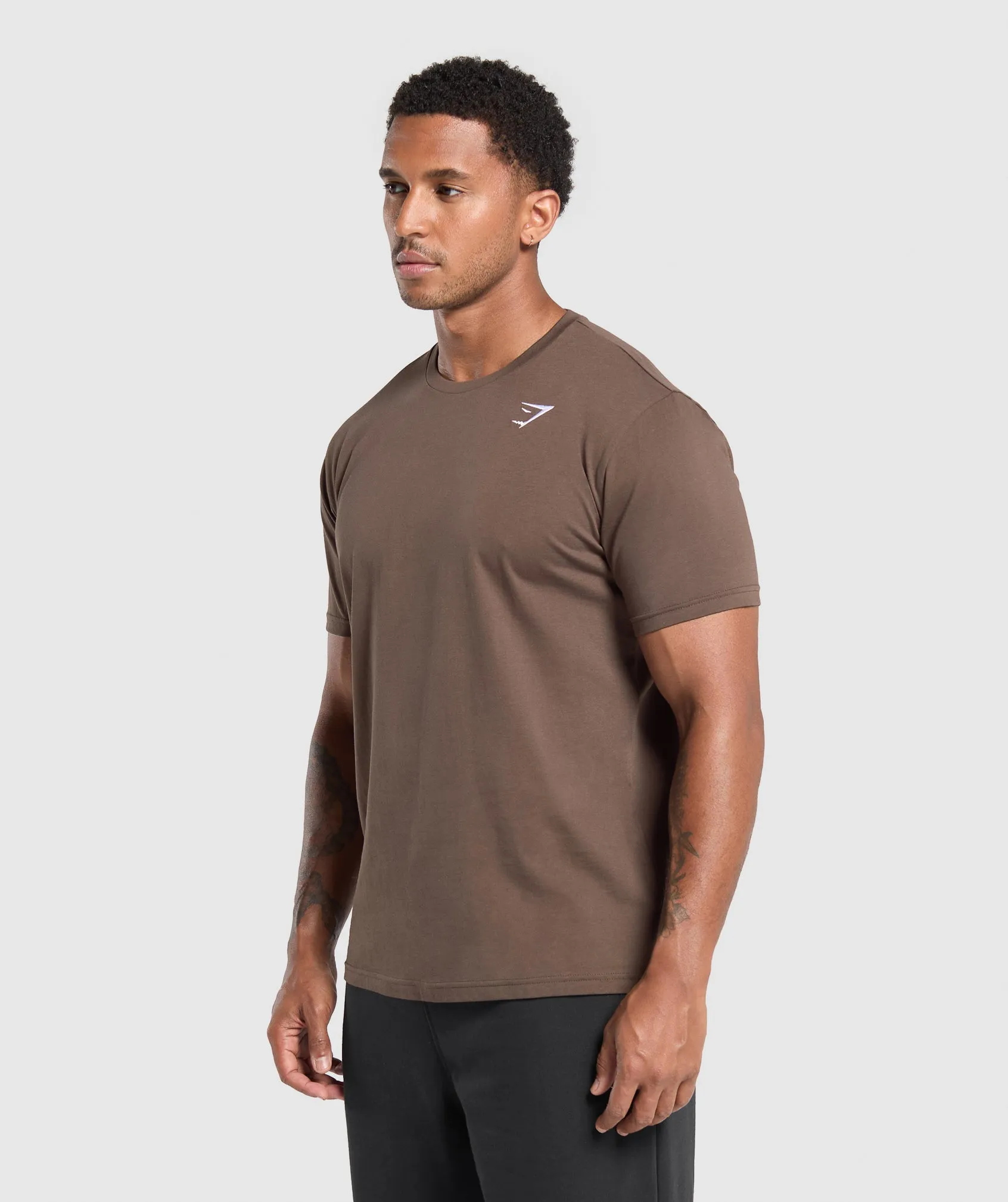 Gymshark Crest T-Shirt - Walnut Brown