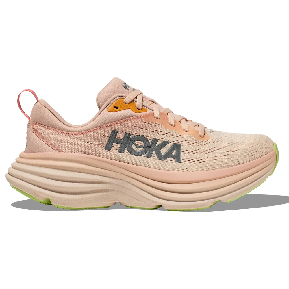 Hoka Bondi 8 Cream/Vanilla Running Shoe (Women's)