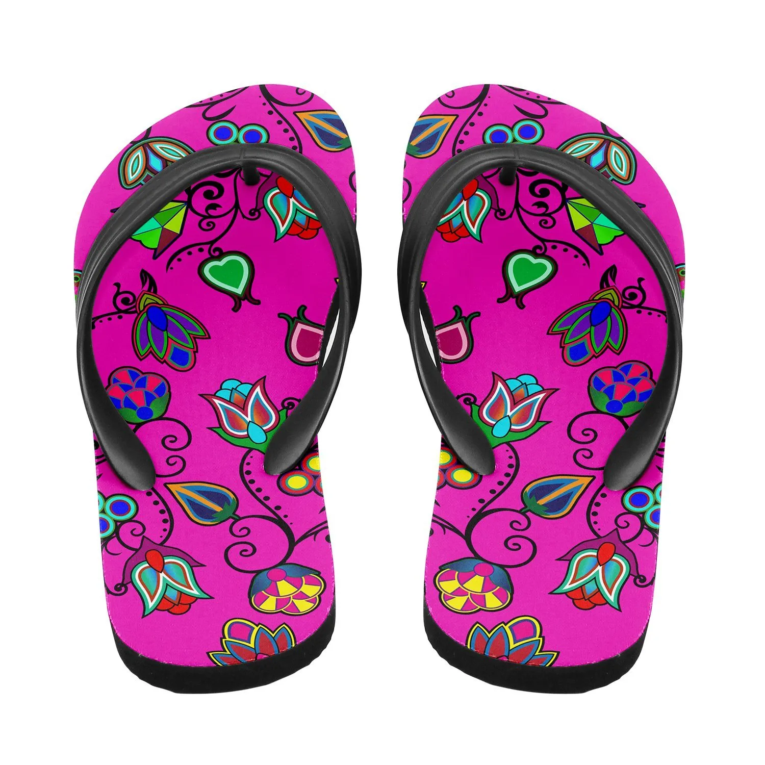 Indigenous Paisley Flip Flops