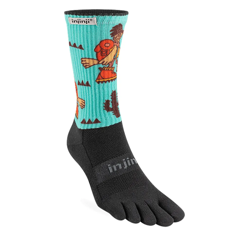 Injinji Artist Designed Men's Crew Toesocks