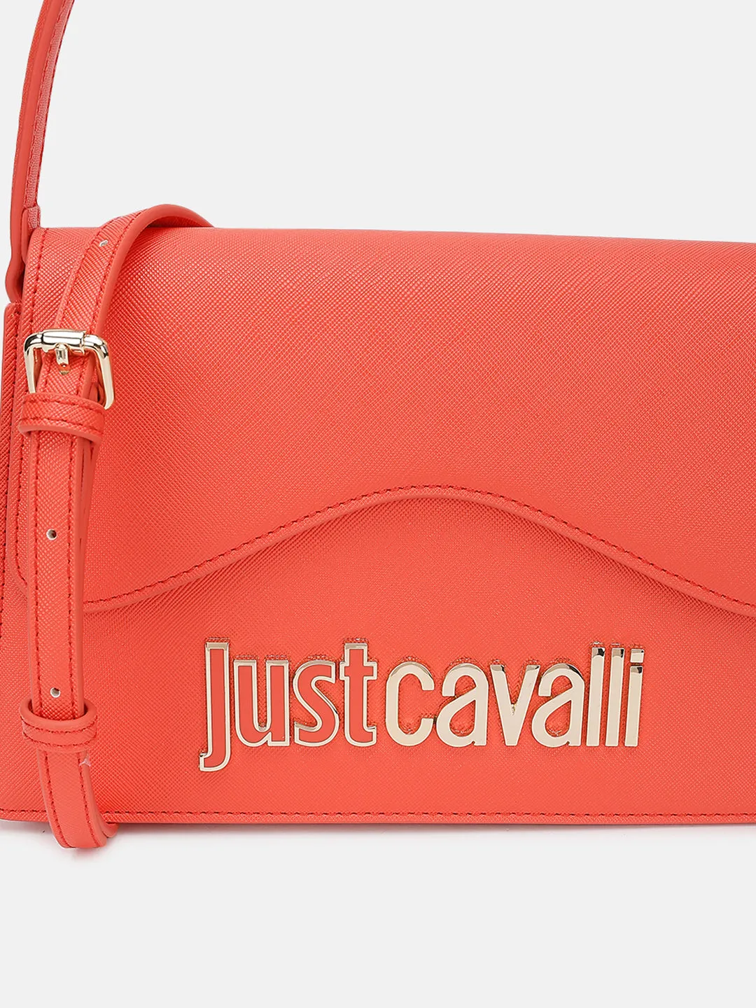 Just Cavalli Women Red Solid Sling Bag