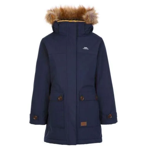 Kids Trespass Rhoda Fishtail Padded Jacket - Windproof & Waterproof - Ultimate Protection for Your Child