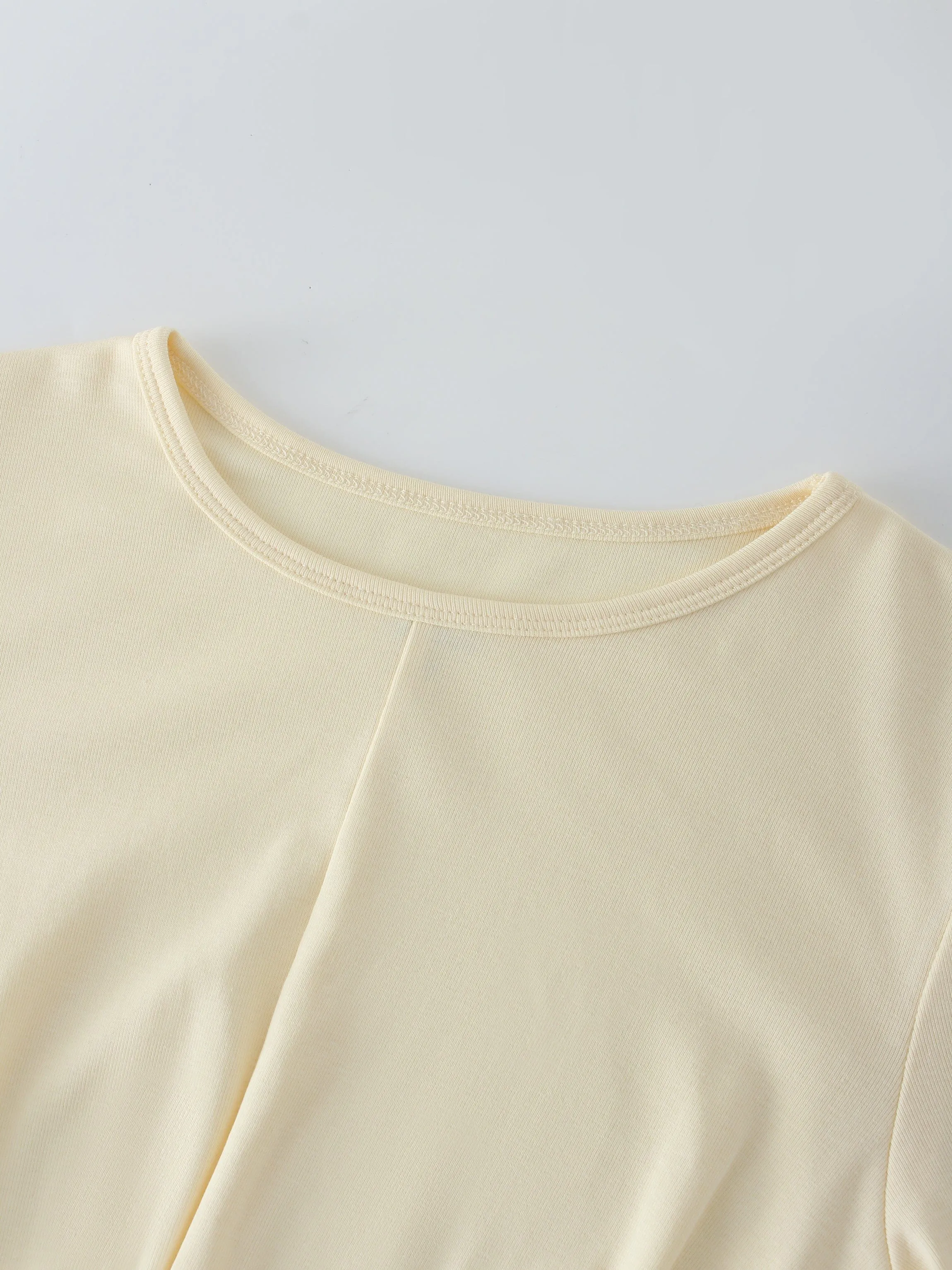 KNOT TEE-VANILLA