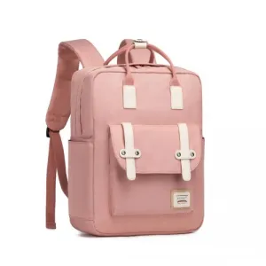 Kono Casual Daypack - Lightweight & Waterproof Pink Backpack - Travel & Daily Use