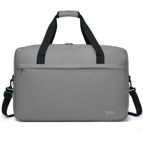 Kono Lightweight Multi-Purpose Sports Travel Duffel Bag - Grey | Versatile, Durable, Stylish