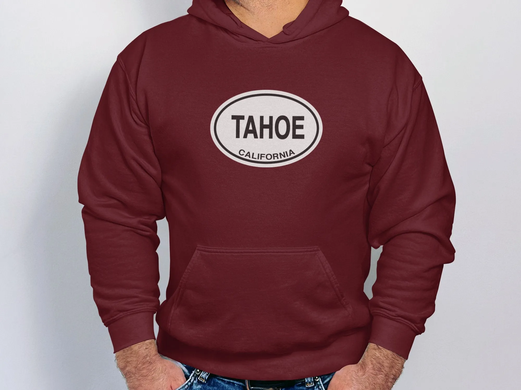 Lake Tahoe Mens Hoodie - Warm Apparel for Mountain Getaways