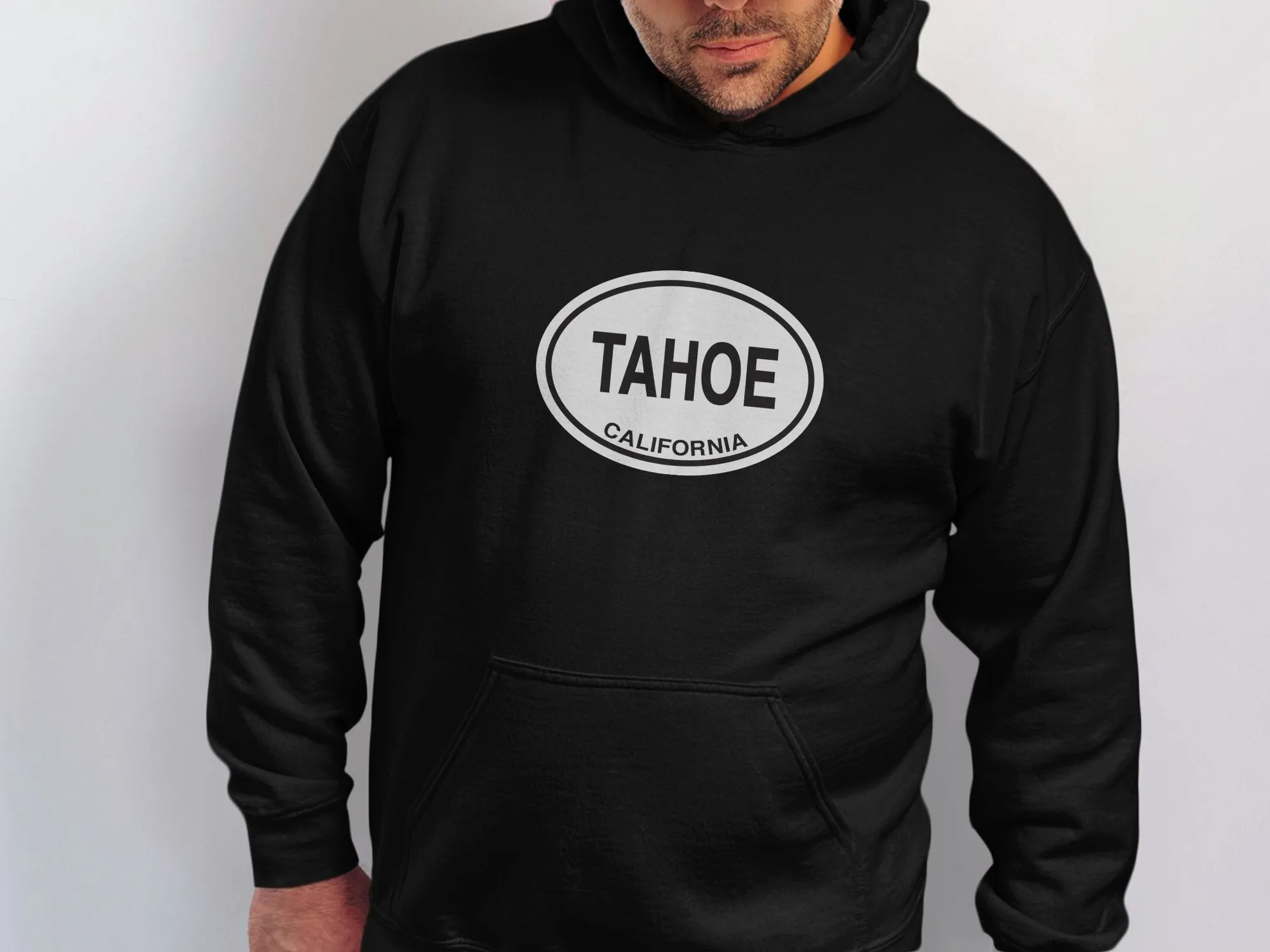 Lake Tahoe Mens Hoodie - Warm Apparel for Mountain Getaways