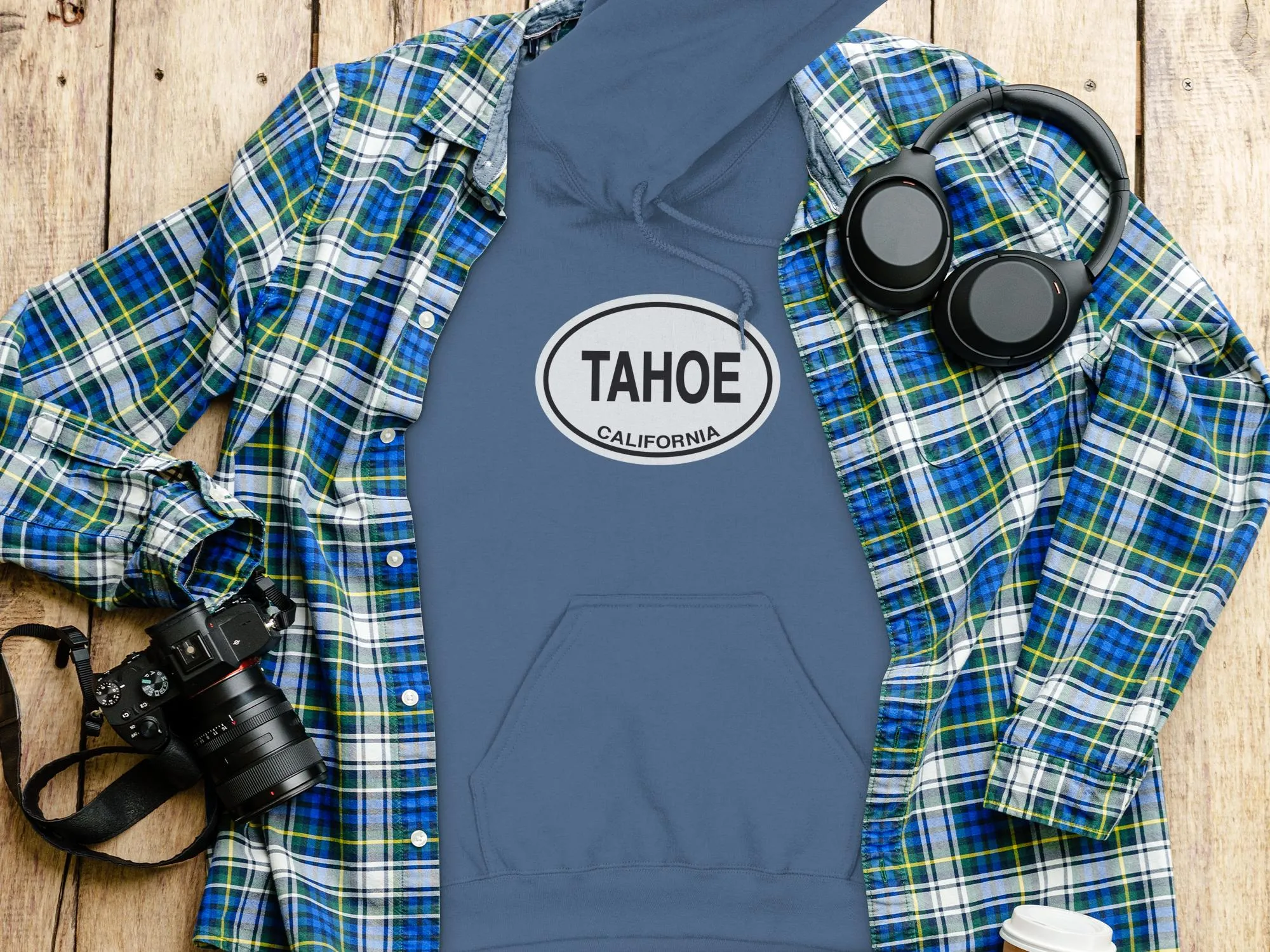 Lake Tahoe Mens Hoodie - Warm Apparel for Mountain Getaways