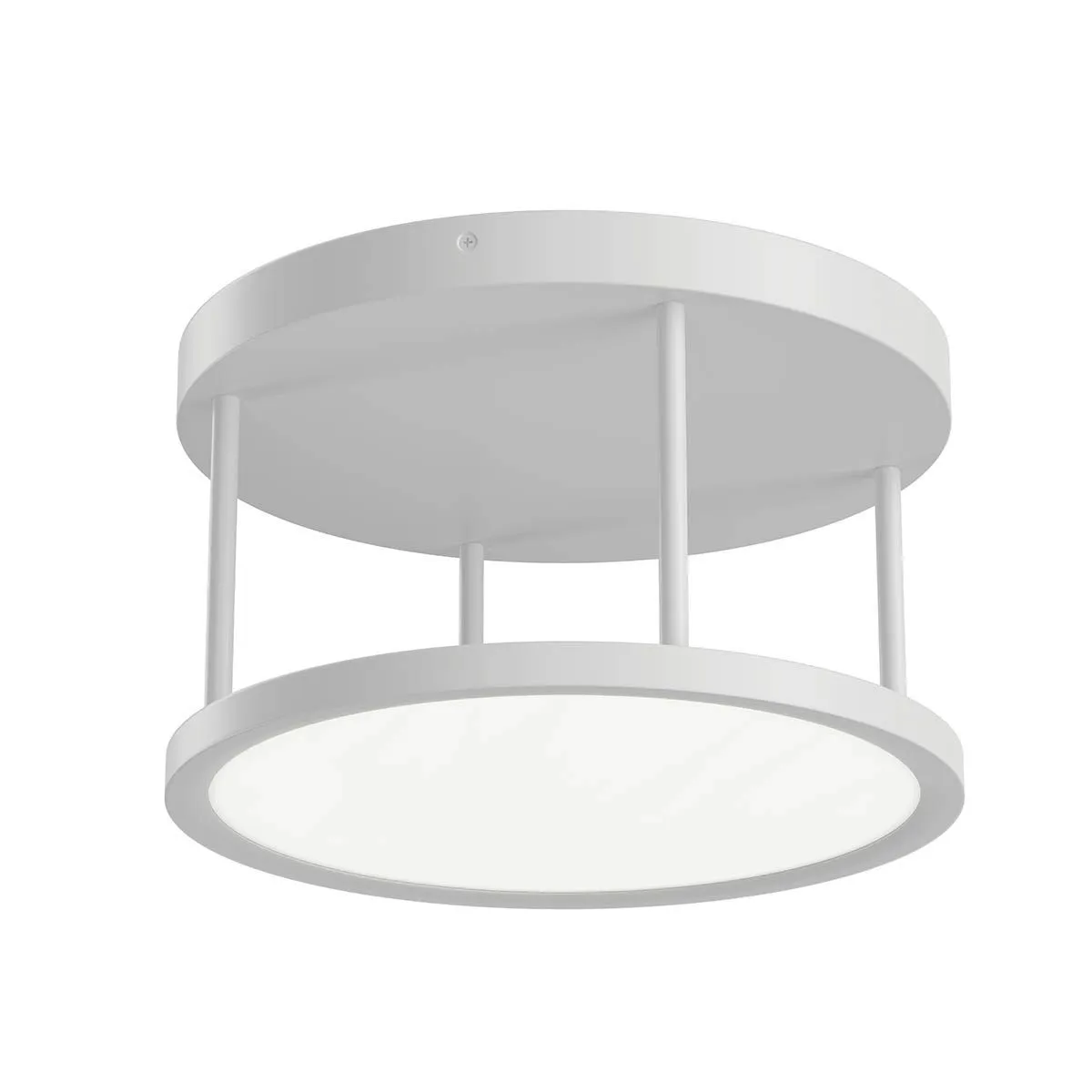 Lavi 15 in. LED Semi flush Mount Light White finish