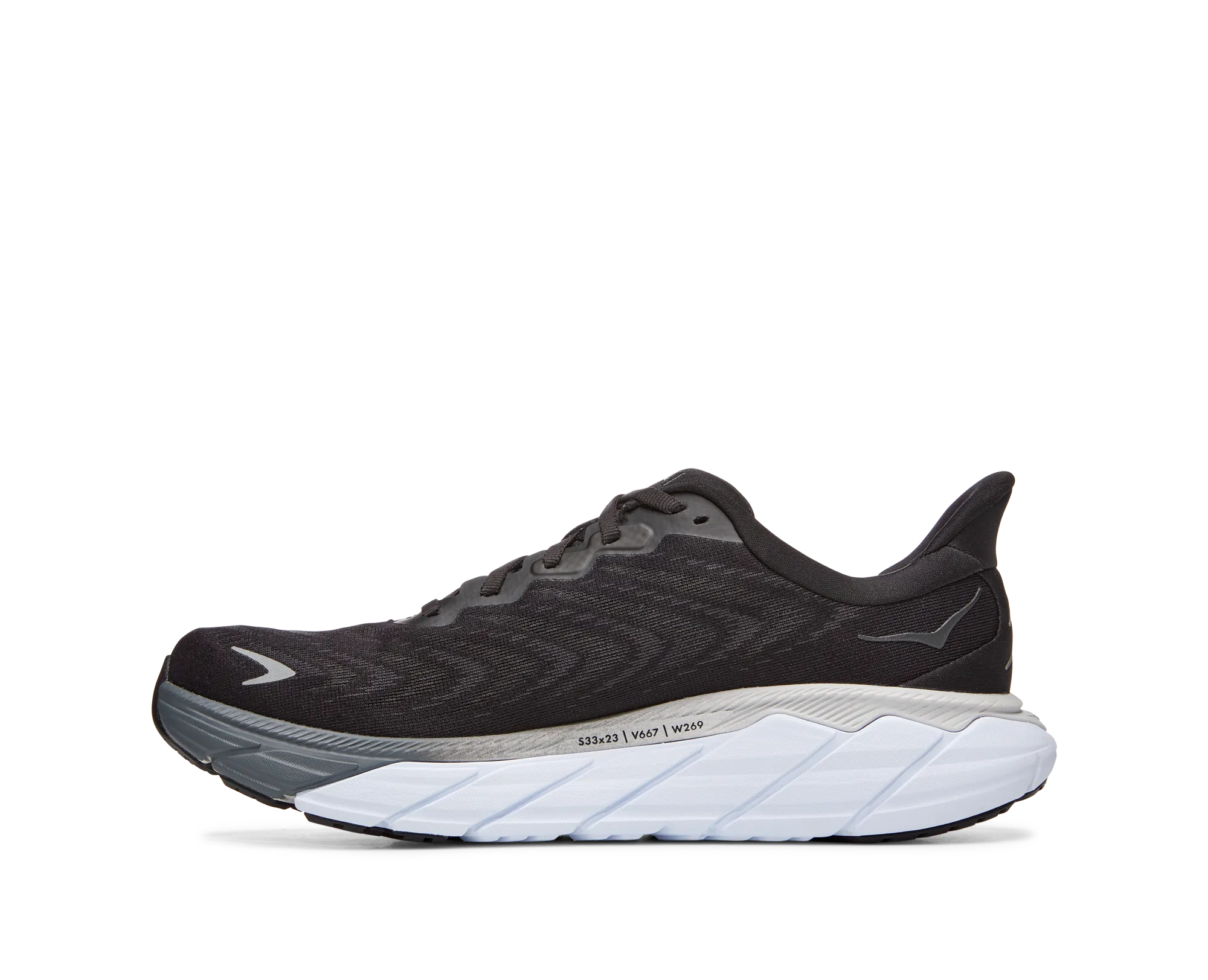 Men's Hoka Arahi 6 Color: Black/White (WIDE WIDTH)