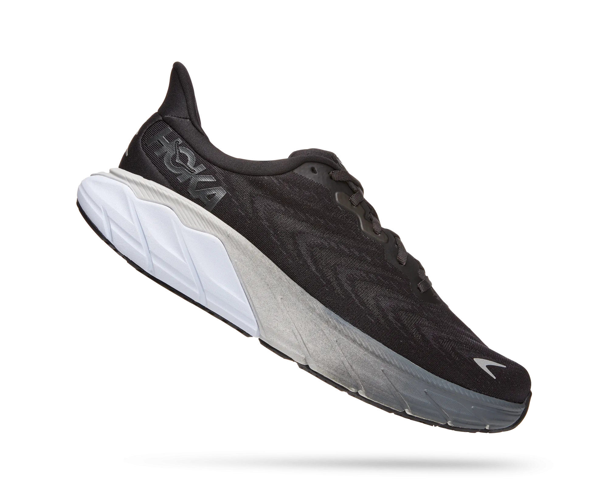 Men's Hoka Arahi 6 Color: Black/White (WIDE WIDTH)