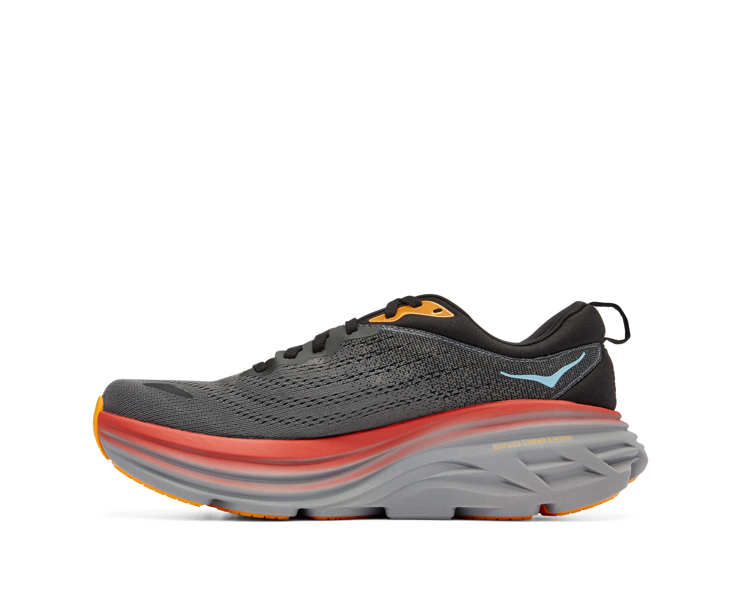 Men's Hoka Bondi 8 Color: Athracite / Castlerock