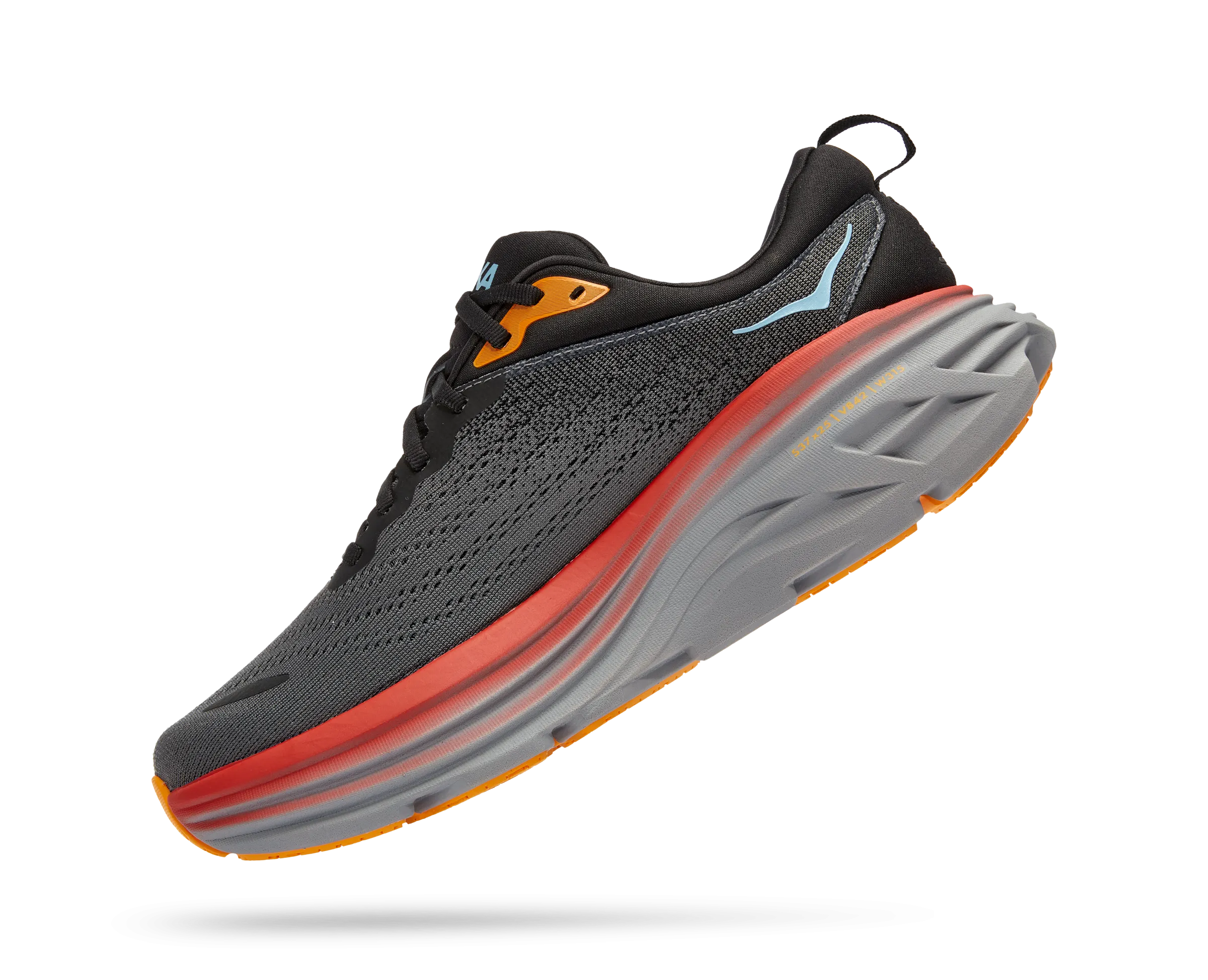 Men's Hoka Bondi 8 Color: Athracite / Castlerock