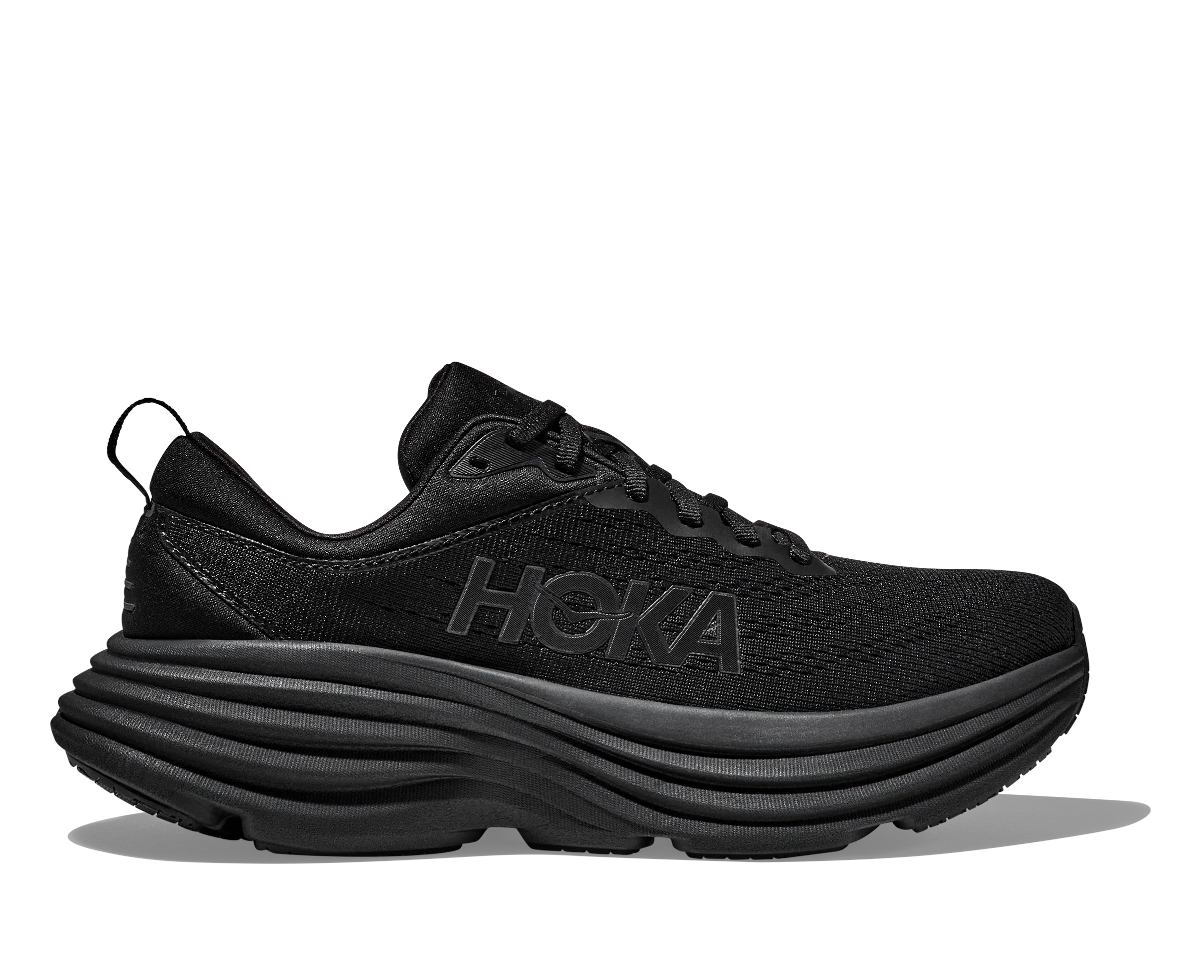 Men's Hoka Bondi 8 Color: Black / Black