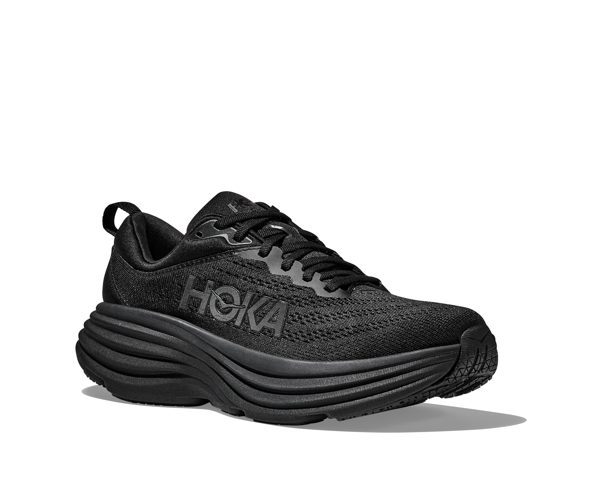 Men's Hoka Bondi 8 Color: Black / Black