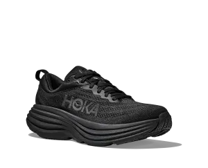 Men's Hoka Bondi 8 Color: Black/Black (EXTRA WIDE WIDTH)