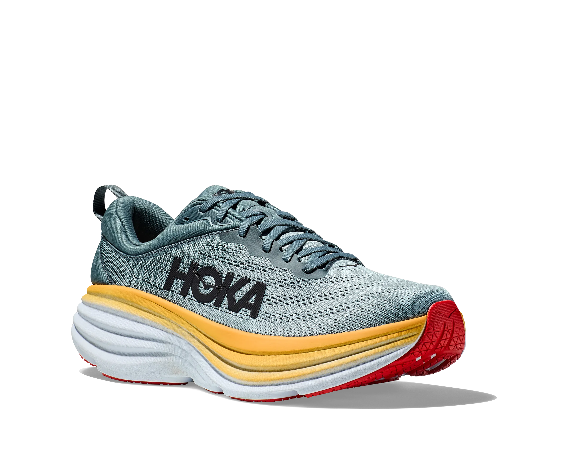 Men's Hoka Bondi 8 Color: Goblin Blue / Mountain Spring