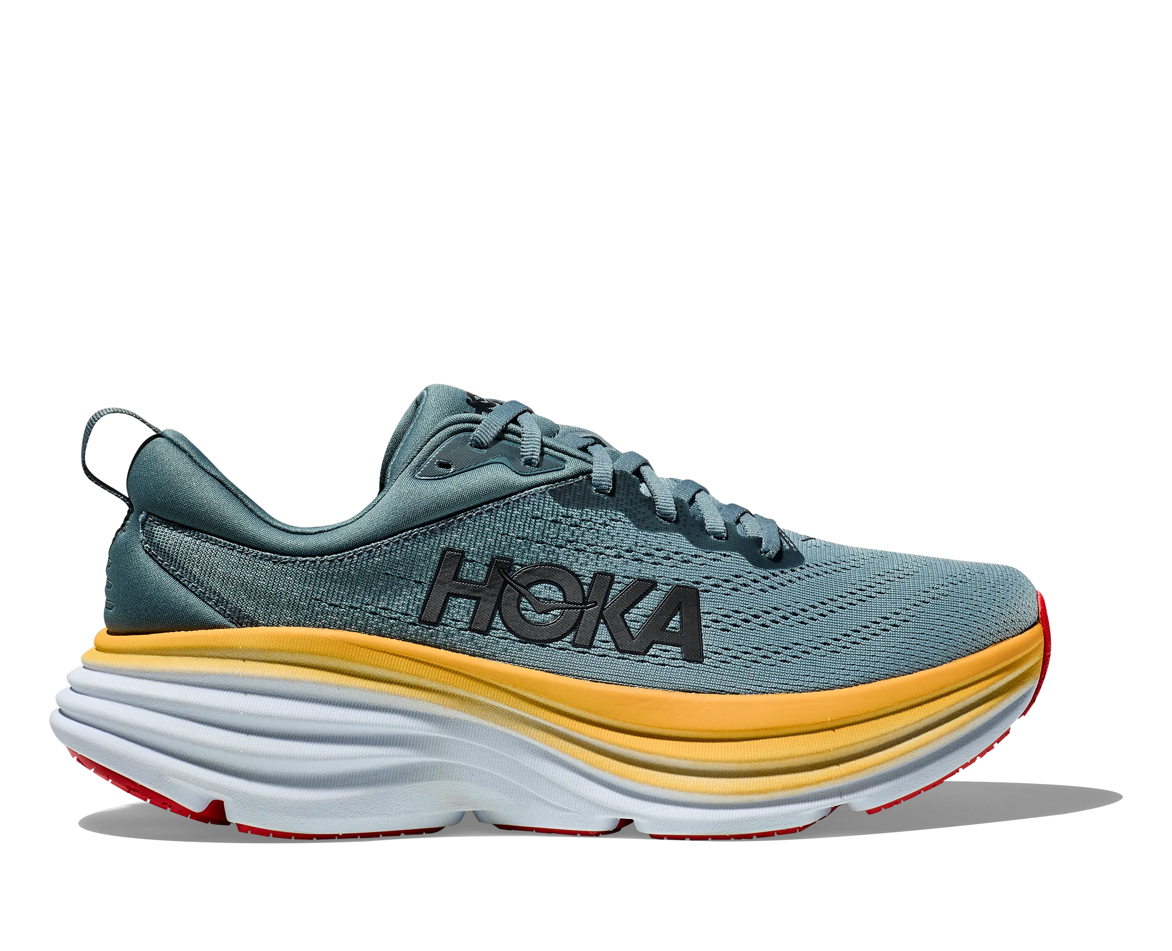 Men's Hoka Bondi 8 Color: Goblin Blue / Mountain Spring