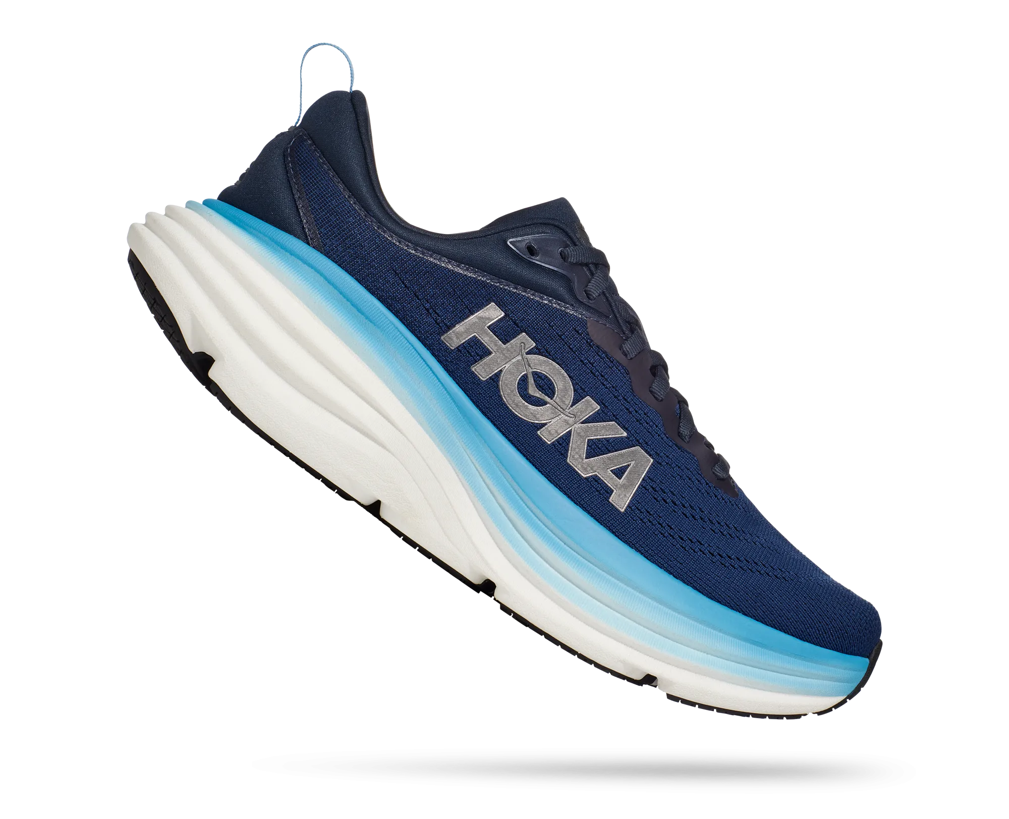 Men's Hoka Bondi 8 Color: Outer Space / All Aboard (WIDE WIDTH)