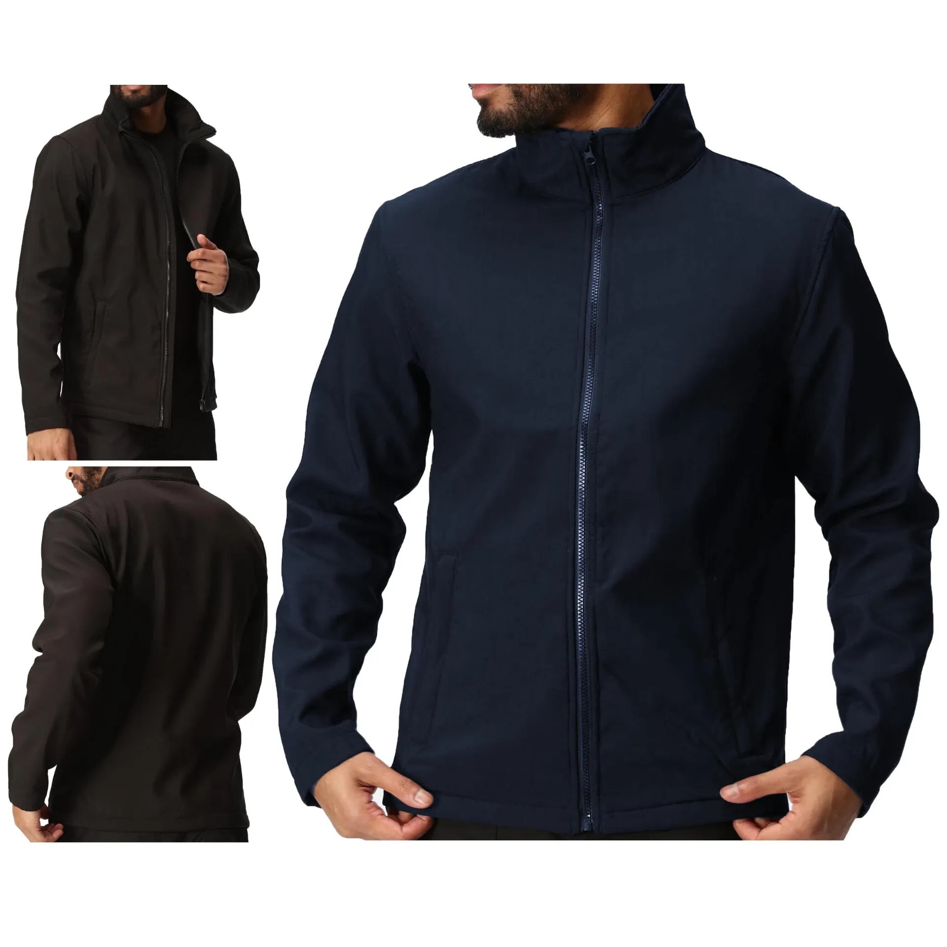 MEN'S TWO-LAYER SOFTSHELL JACKET - Durable, Windproof, Water-Resistant Outdoor Jacket