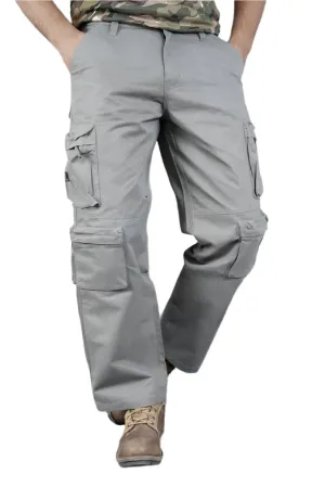 MULTI POCKET- Baggy - Loose Fit Cargo (grey)