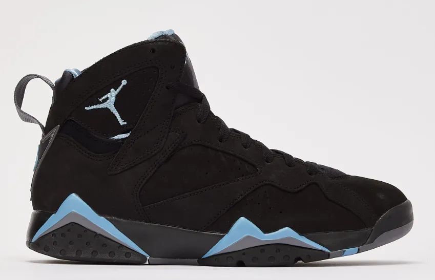 Nike- Jordan 7 - High Top- Chambray - Black / Blue