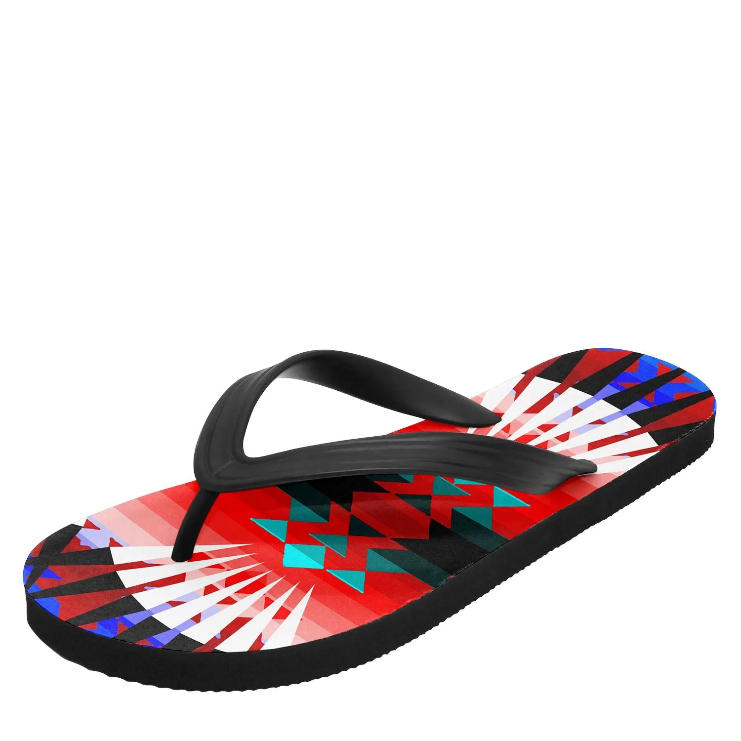 Northwest Ribbonwork Bustles Flip Flops