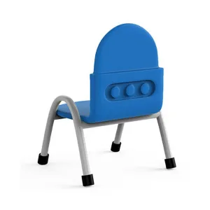 Ok Play Robo Chair, Study Chair, Sturdy And Durable Chair, Plastic Chair, Perfect For Home, Creches And School, Blue, 2 to 4 Years, Height 8 Inches