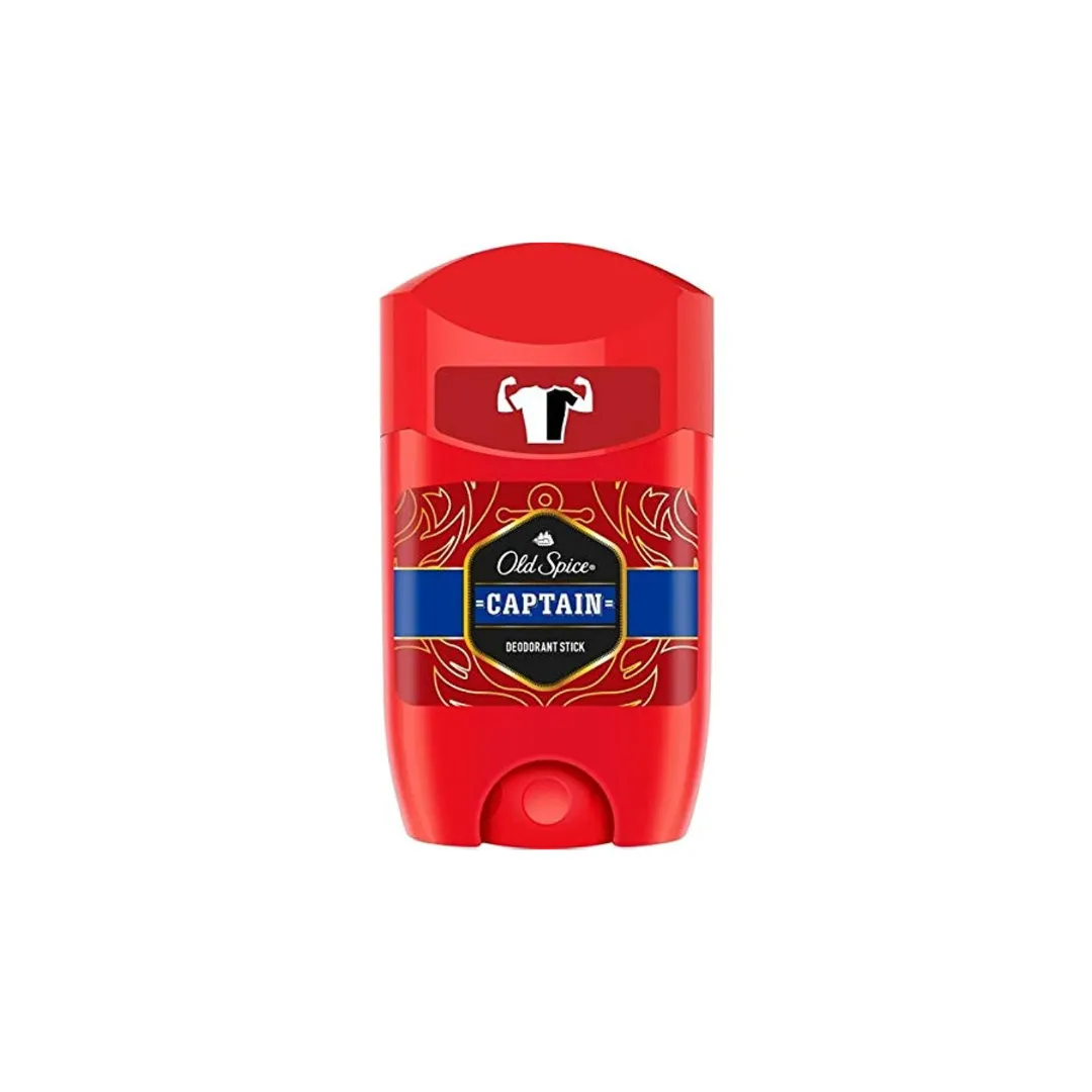 Old Spice Fresh Deo Stick Aluminium Free Deodorant for Men 50ml - Captain Scent – Long-Lasting Freshness