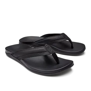 Olukai "Maha" Men's Relief Sandals- Black